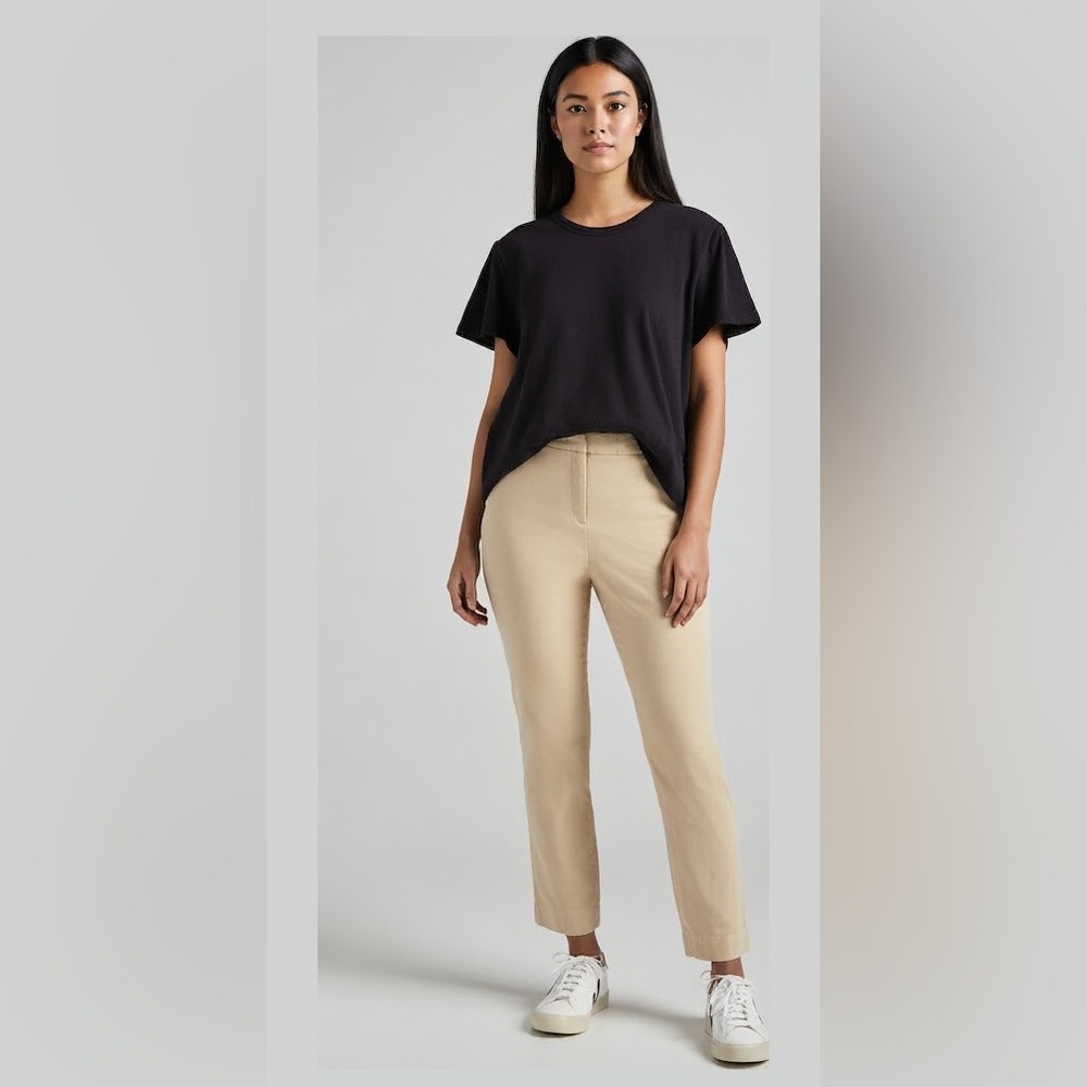 Lauren Ralph Lauren Tan Ankle Cropped Trousers